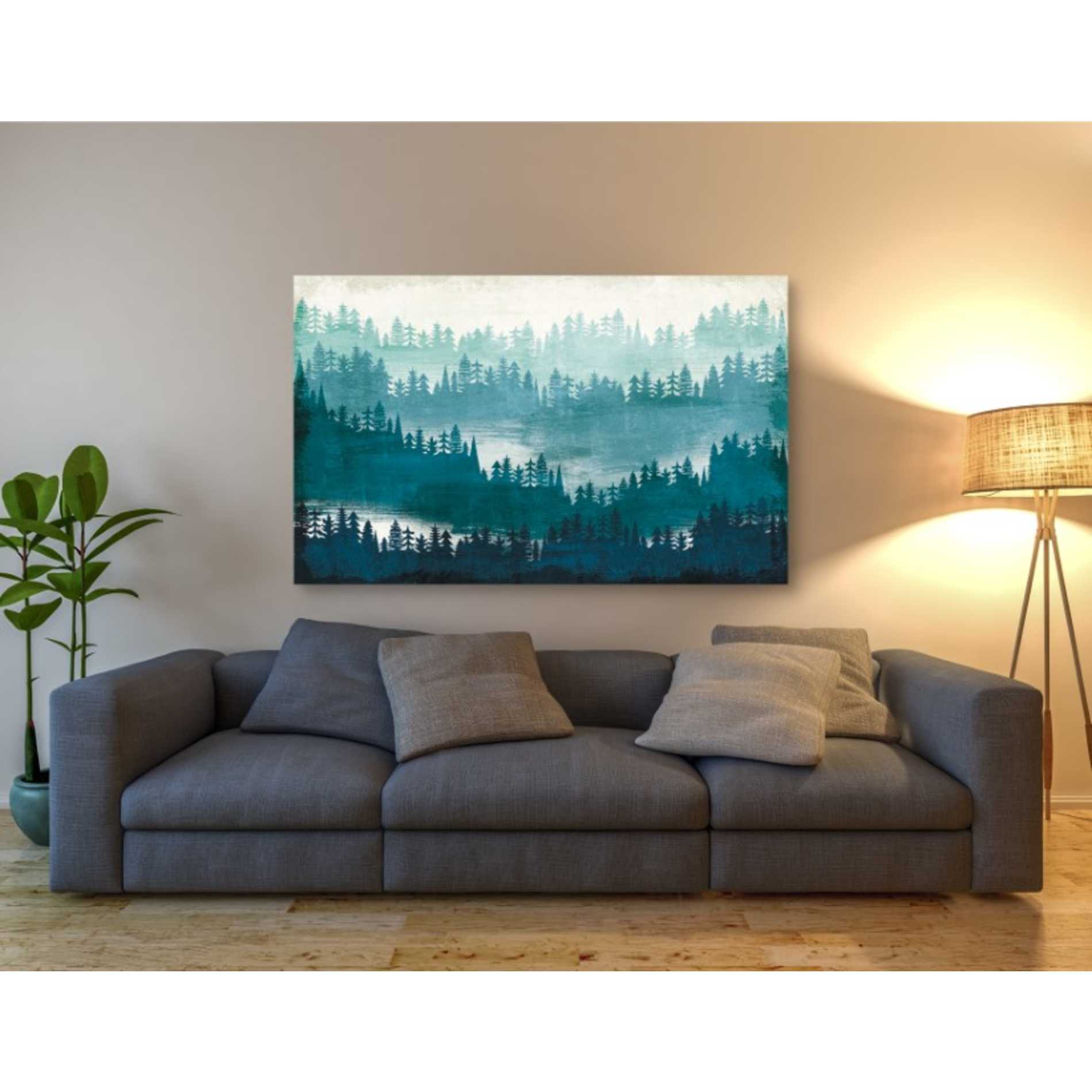 'Mountainscape Blue' by Michael Mullan, Canvas Wall Art,60 x 40