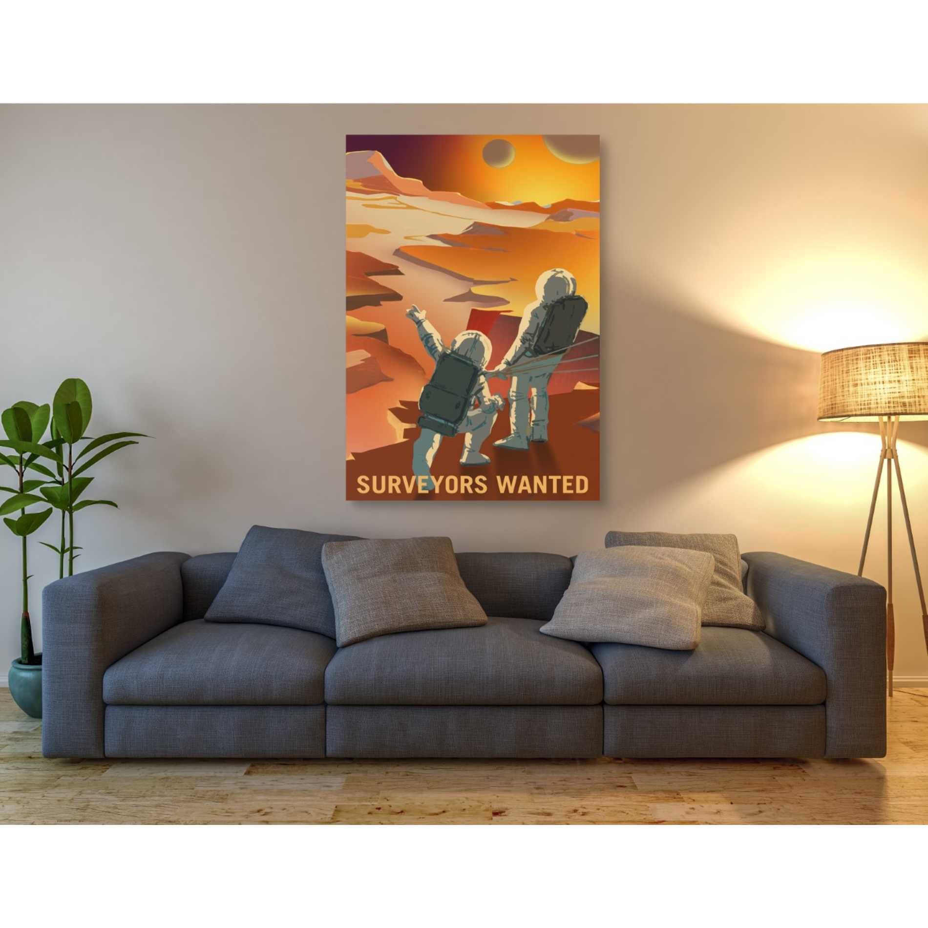 'Mars Explorer Series: Surveyors Wanted' Canvas Wall Art,40 x 60
