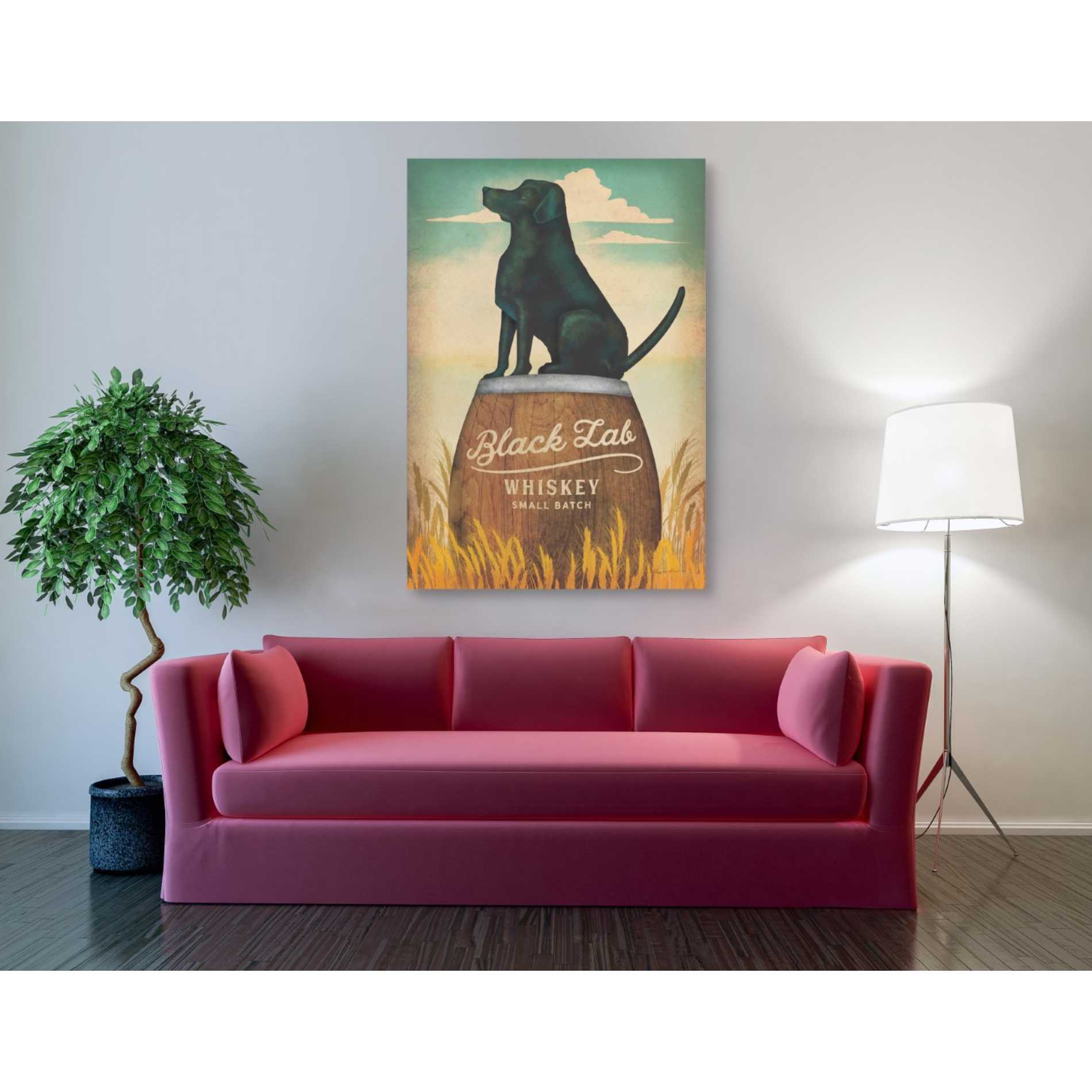 'Black Lab Whiskey' by Ryan Fowler, Canvas Wall Art,40 x 60