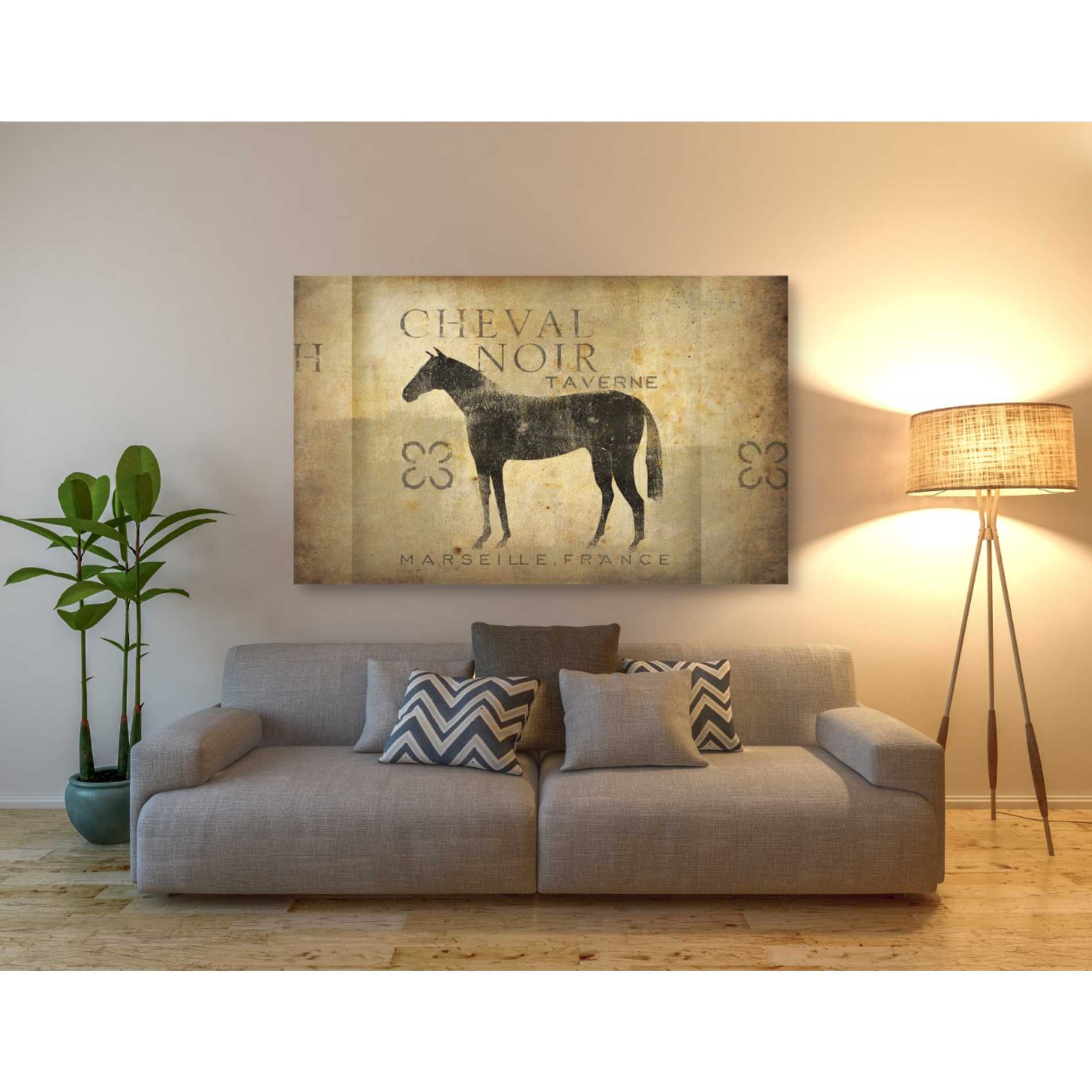 'Cheval Noir v4' by Ryan Fowler, Canvas Wall Art,40 x 60