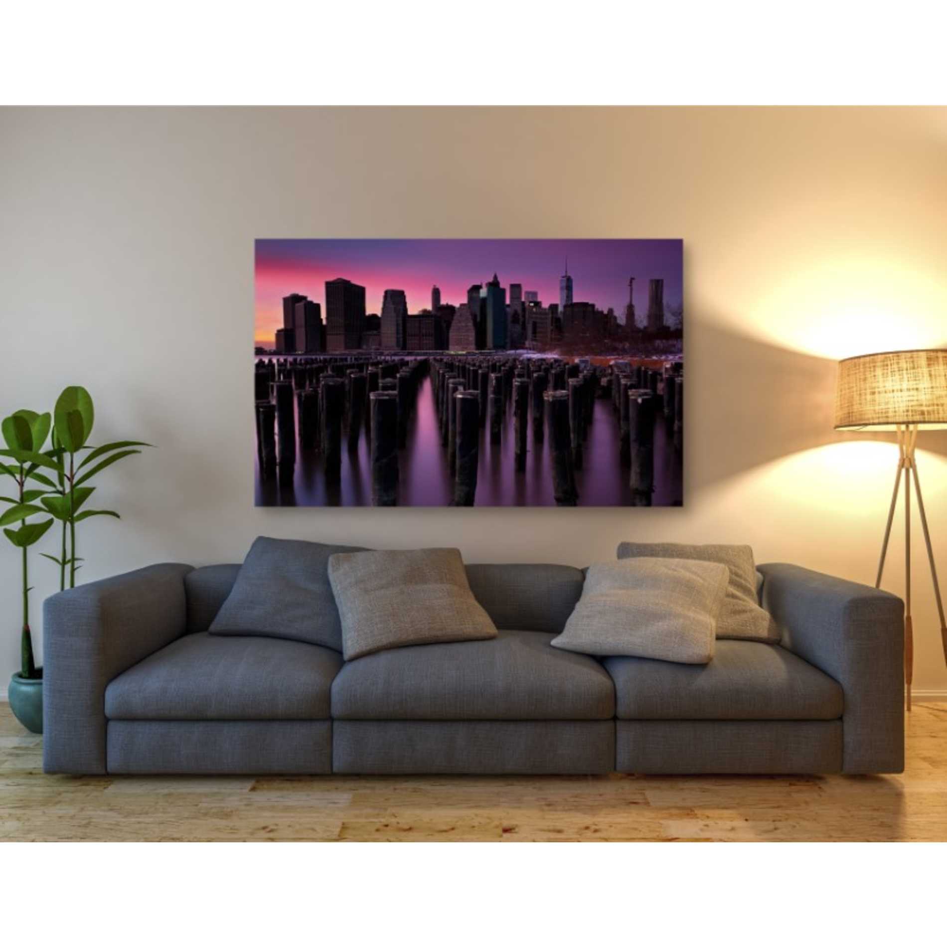 'Manhattan Glow' by Katherine Gendreau, Giclee Canvas Wall Art