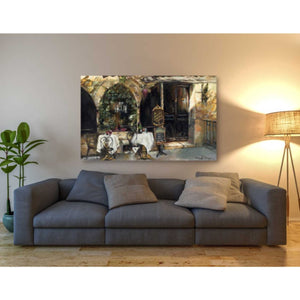 'Meeting at the Cafe' by Marilyn Hageman, Canvas Wall Art,60 x 40