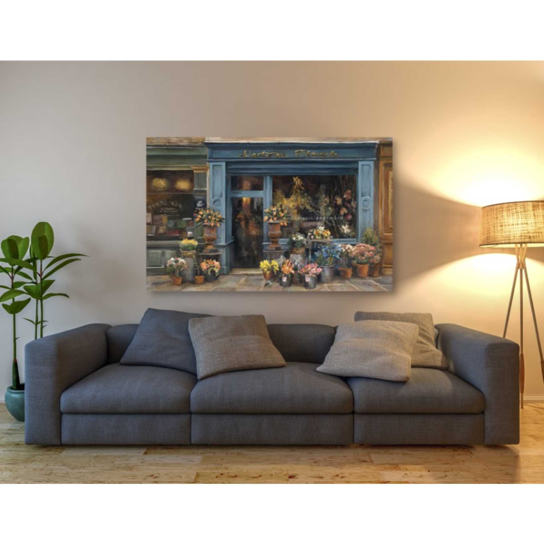 'Lartisan Fleuriste' by Marilyn Hageman, Canvas Wall Art,60 x 40