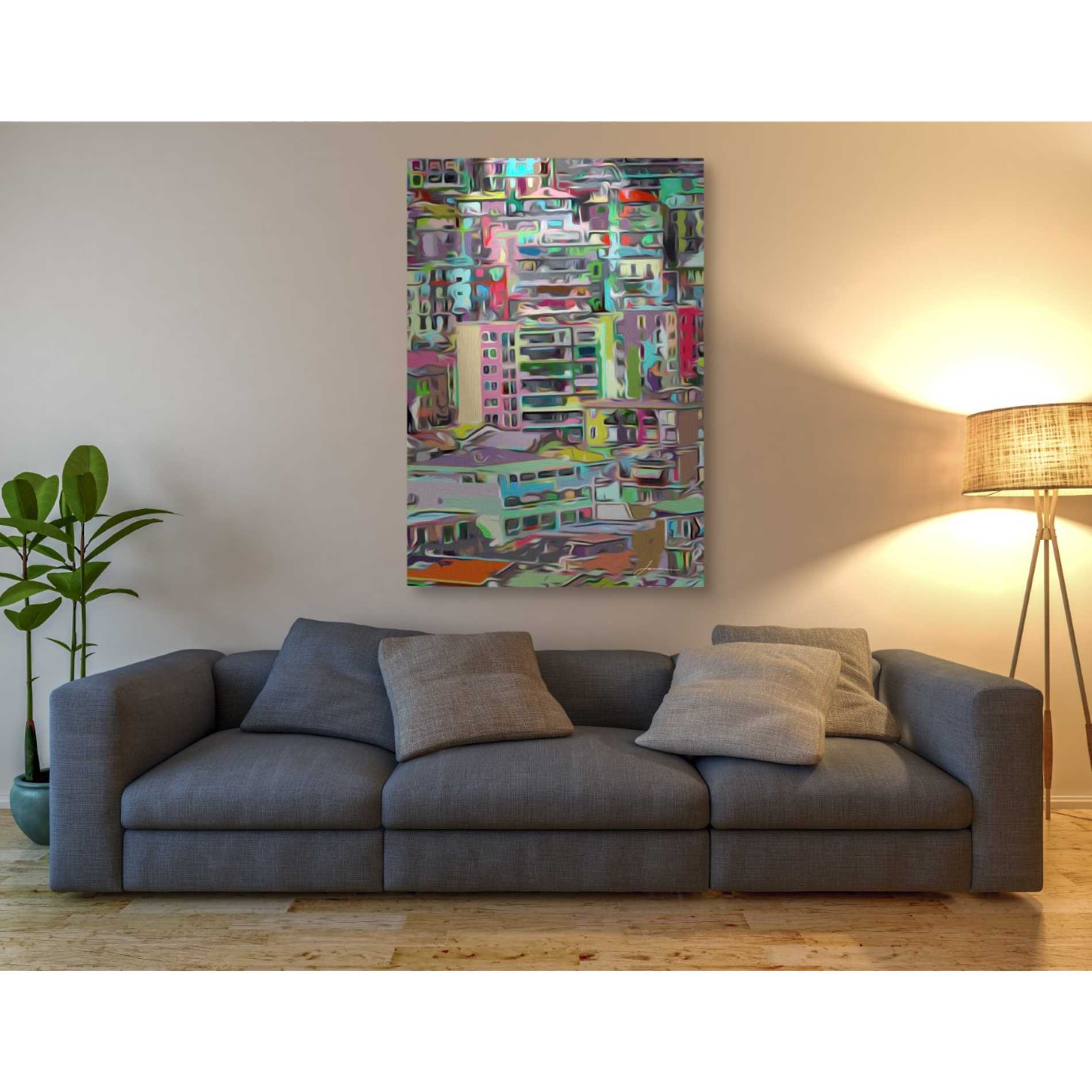 'Stack III' by James Burghardt Giclee Canvas Wall Art