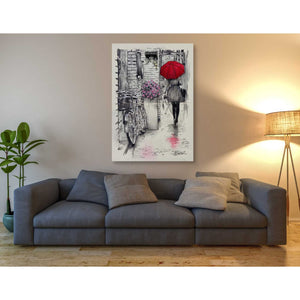 'Amsterdam Walk' by Loui Jover, Canvas Wall Art,40 x 60