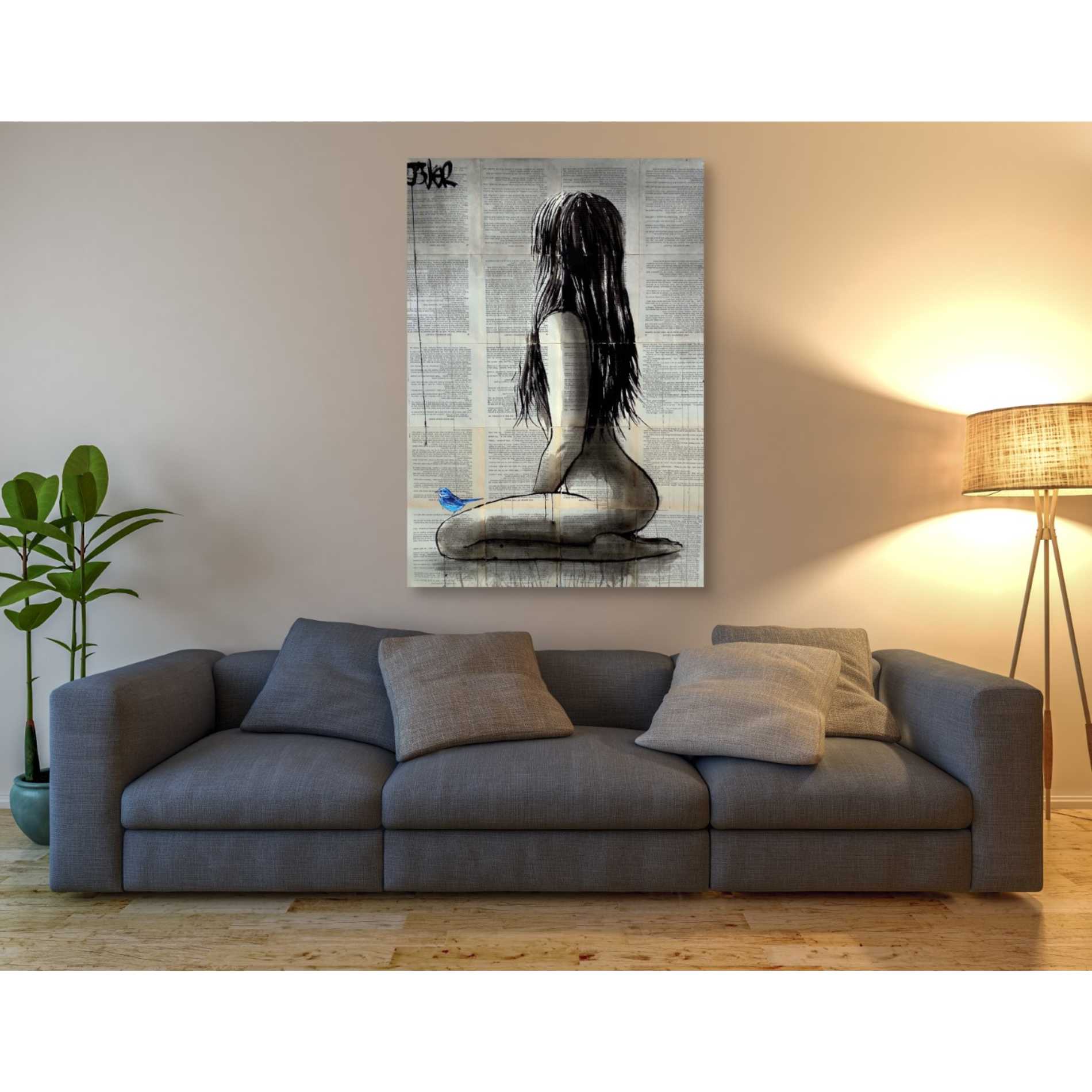 'Bluebird Whisper' by Loui Jover, Canvas Wall Art,40 x 60