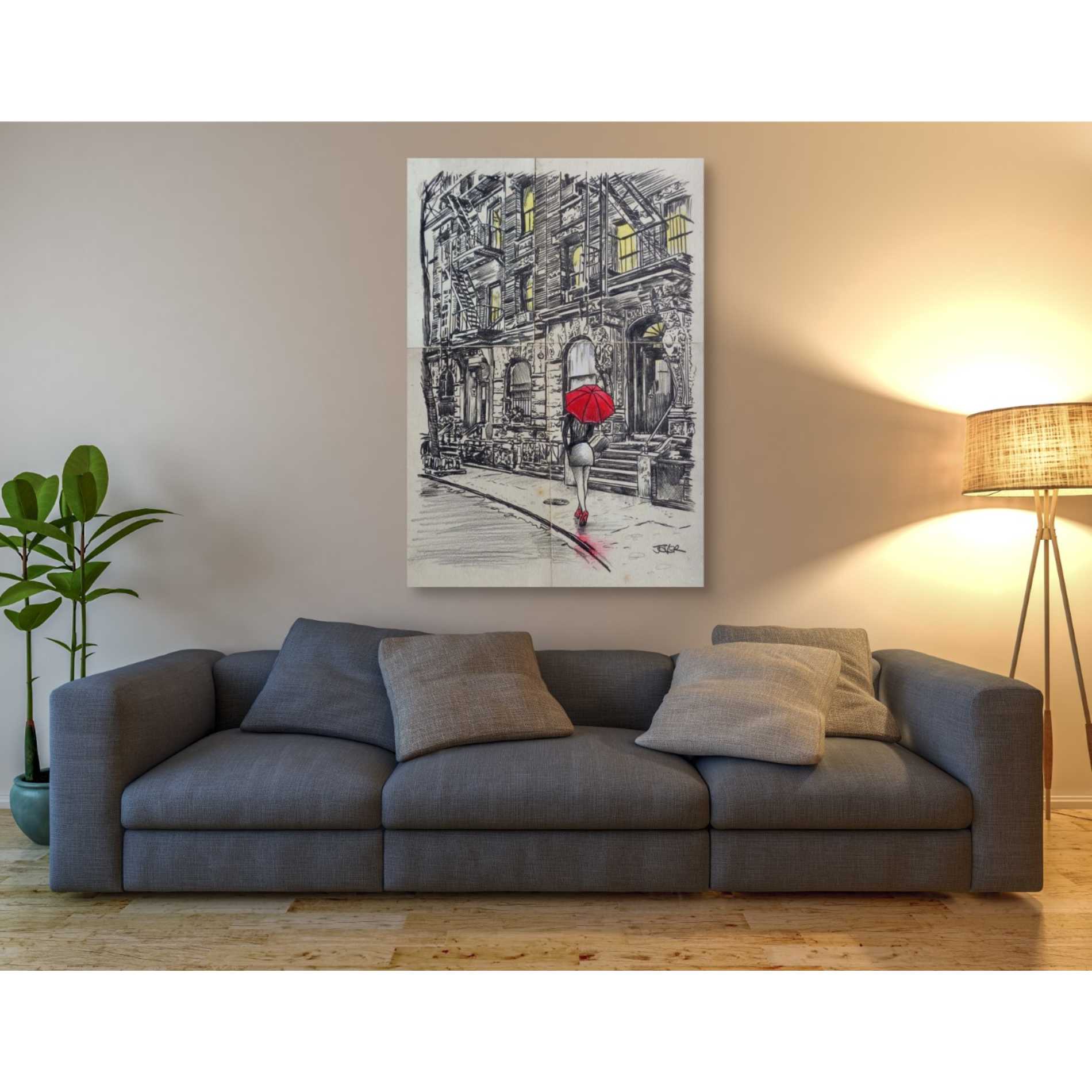 'Burrough Walk' by Loui Jover, Canvas Wall Art,40 x 60