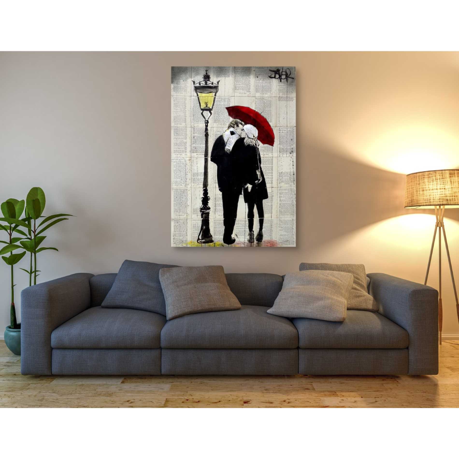 'Lamp Lovers' by Loui Jover, Canvas Wall Art,40 x 60