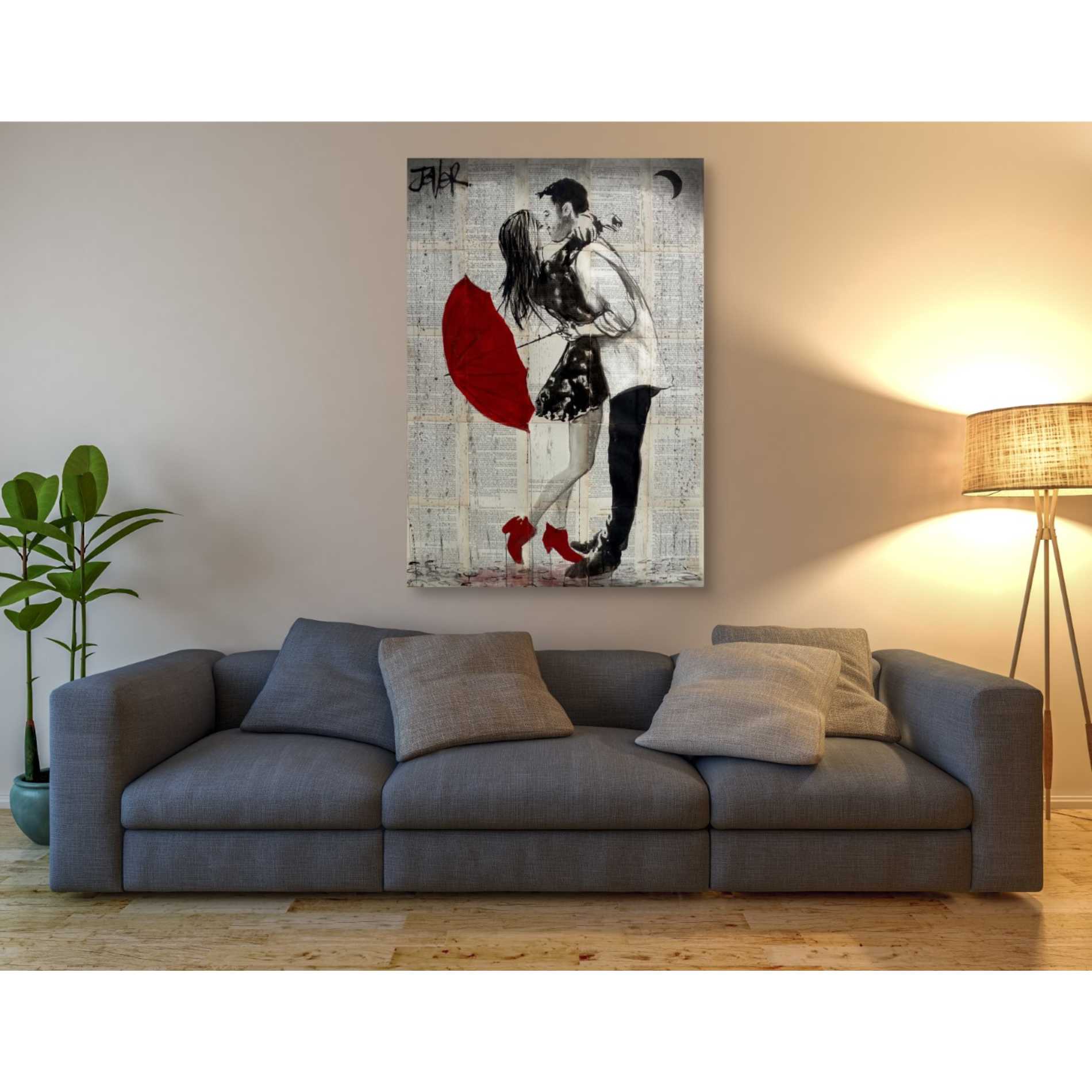 'Never Mnd The Rain' by Loui Jover, Canvas Wall Art,40 x 60