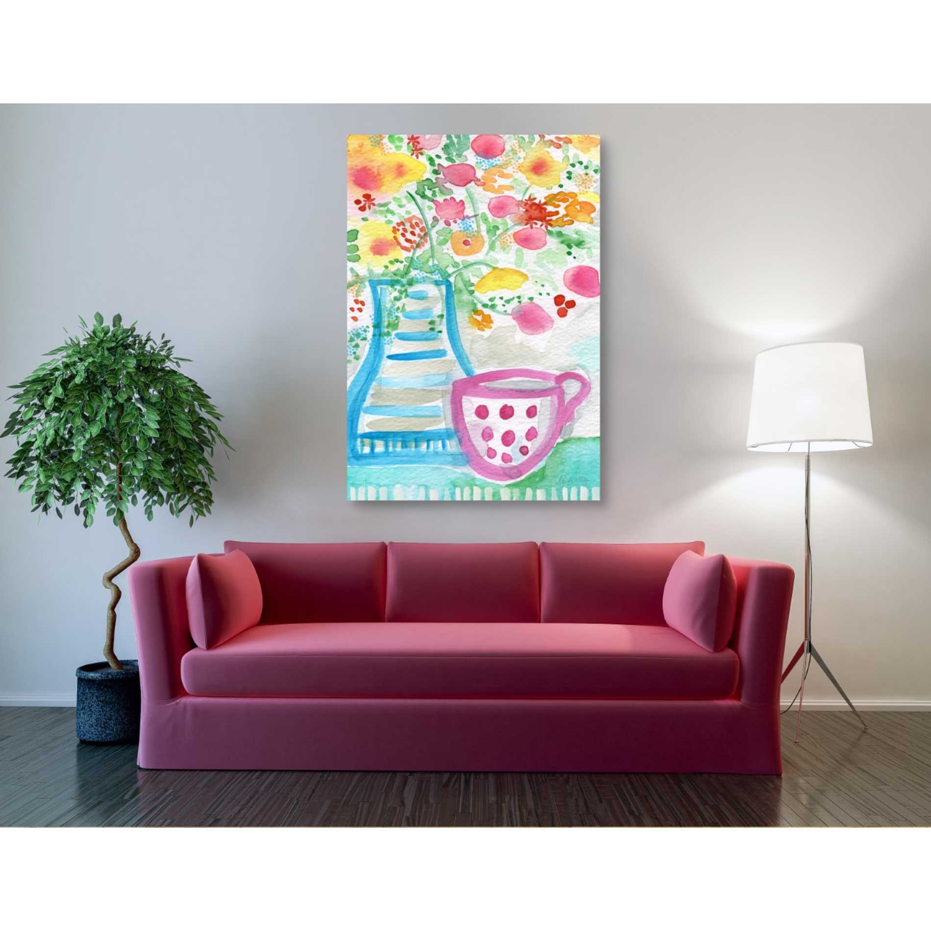 'Create Wine' by Linda Woods, Canvas Wall Art,40 x 60