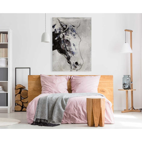 Image of 'Morgan Horse-Black Beauty' by Irena Orlov, Canvas Wall Art,40 x 60