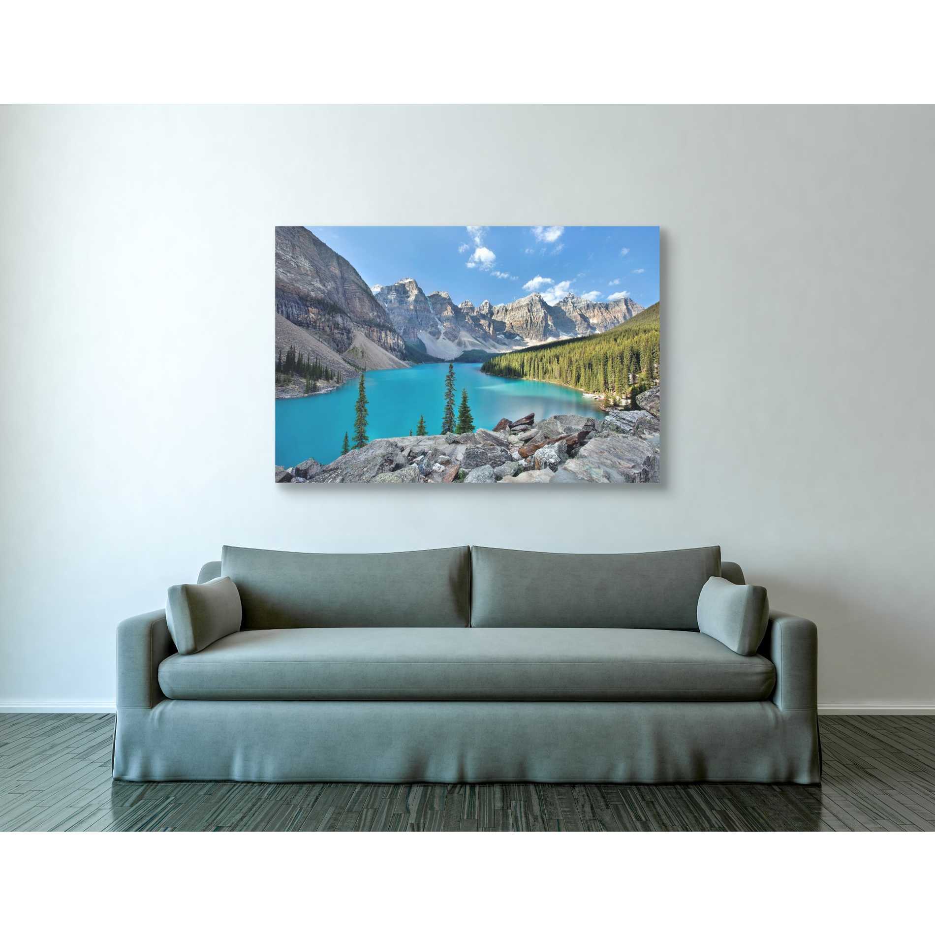 'Valley of the Ten Peaks,' Canvas Wall Art,40 x 60