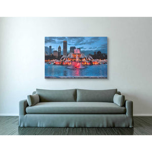 'Buckingham Fountain Lit,' Canvas Wall Art,40 x 60