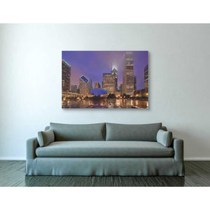 'The Bean in Autumn Rain,' Canvas Wall Art,40 x 60