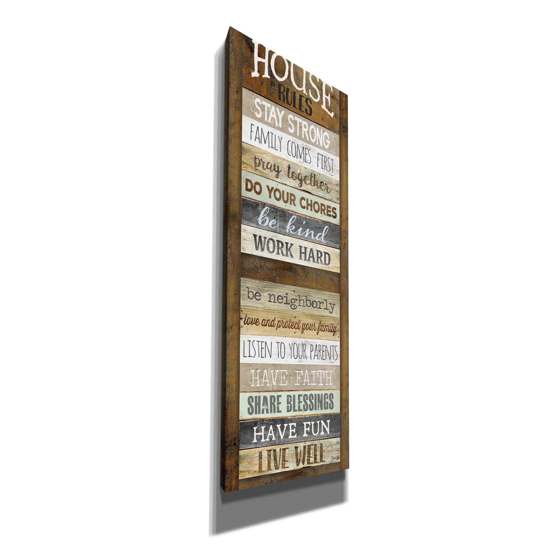 'House Rules' by Marla Rae, Canvas Wall Art