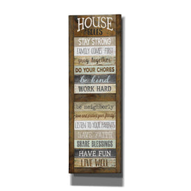 'House Rules' by Marla Rae, Canvas Wall Art