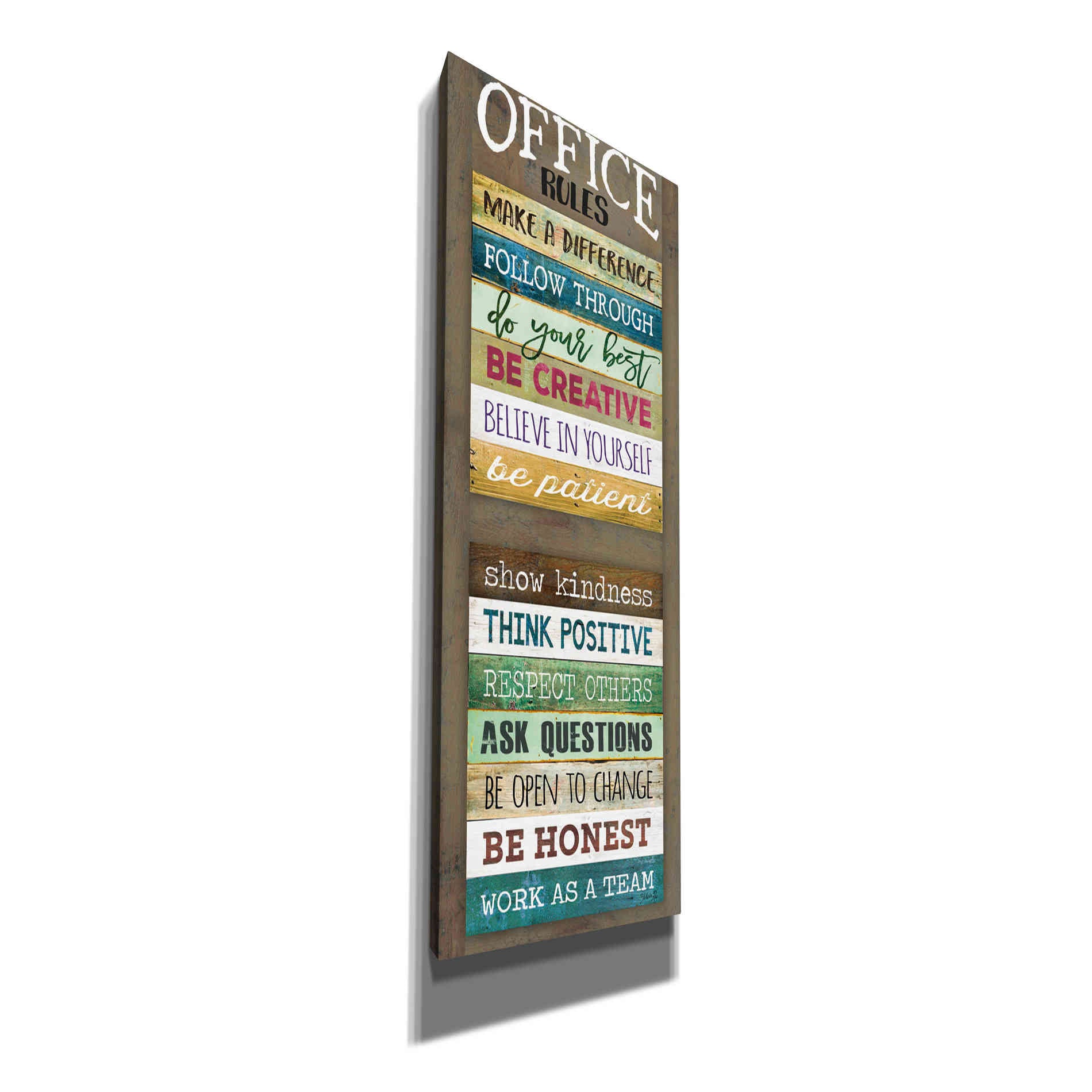 'Office Rules' by Marla Rae, Canvas Wall Art