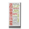 'Merry Christmas' by Marla Rae, Canvas Wall Art