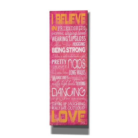 Image of 'I Believe in Love' by Marla Rae, Canvas Wall Art