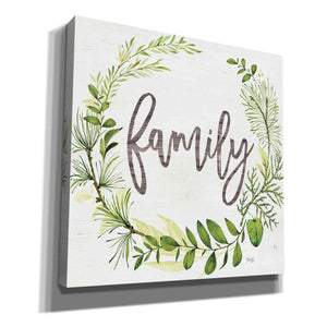 'Family Greenery Wreath' by Marla Rae, Canvas Wall Art