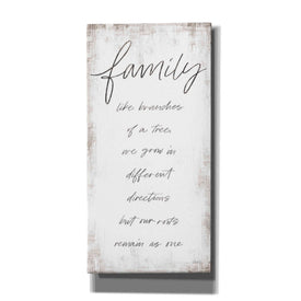 'Family - Like Branches of a Tree' by Marla Rae, Canvas Wall Art