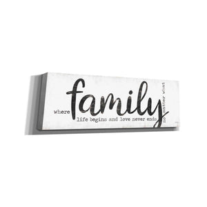 'Family Where Life Begins' by Marla Rae, Canvas Wall Art