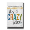 'Crazy Idea' by Marla Rae, Canvas Wall Art