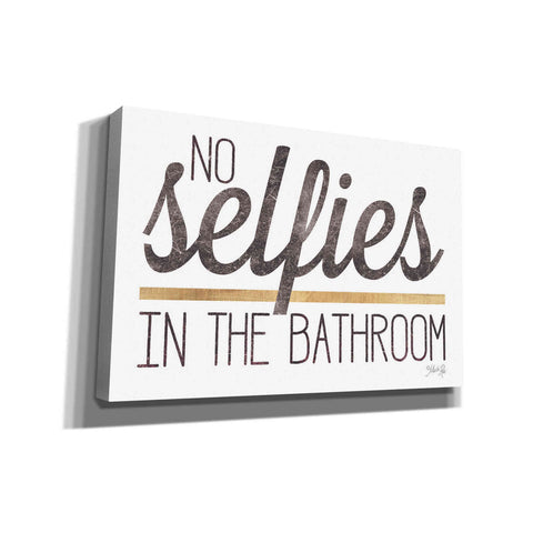 Image of 'No Selfies in the Bathroom' by Marla Rae, Canvas Wall Art