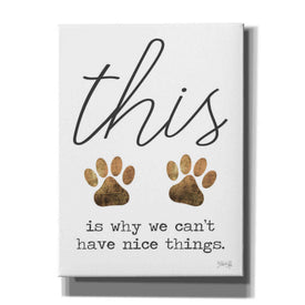 'Can't Have Nice Things' by Marla Rae, Canvas Wall Art