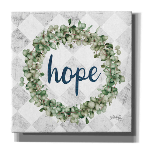 Image of 'Hope Eucalyptus Wreath' by Marla Rae, Canvas Wall Art