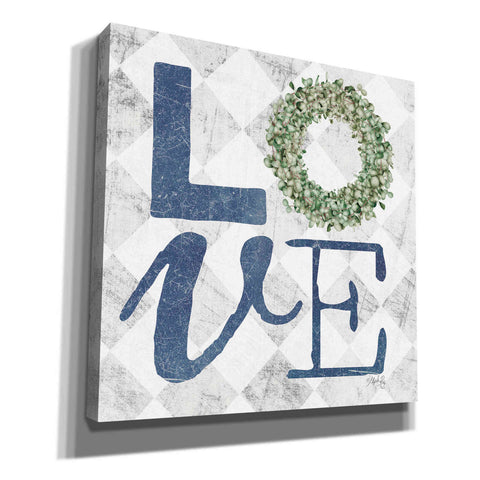 Image of 'Love with Eucalyptus Wreath III' by Marla Rae, Canvas Wall Art