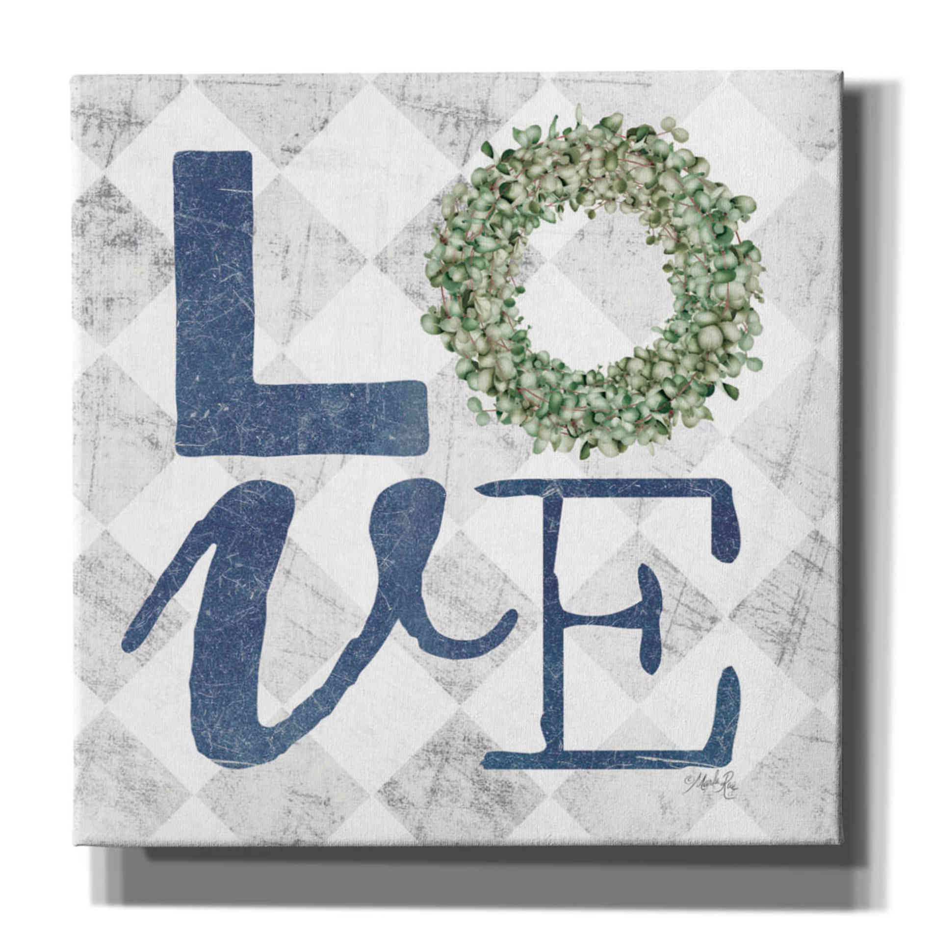 'Love with Eucalyptus Wreath III' by Marla Rae, Canvas Wall Art