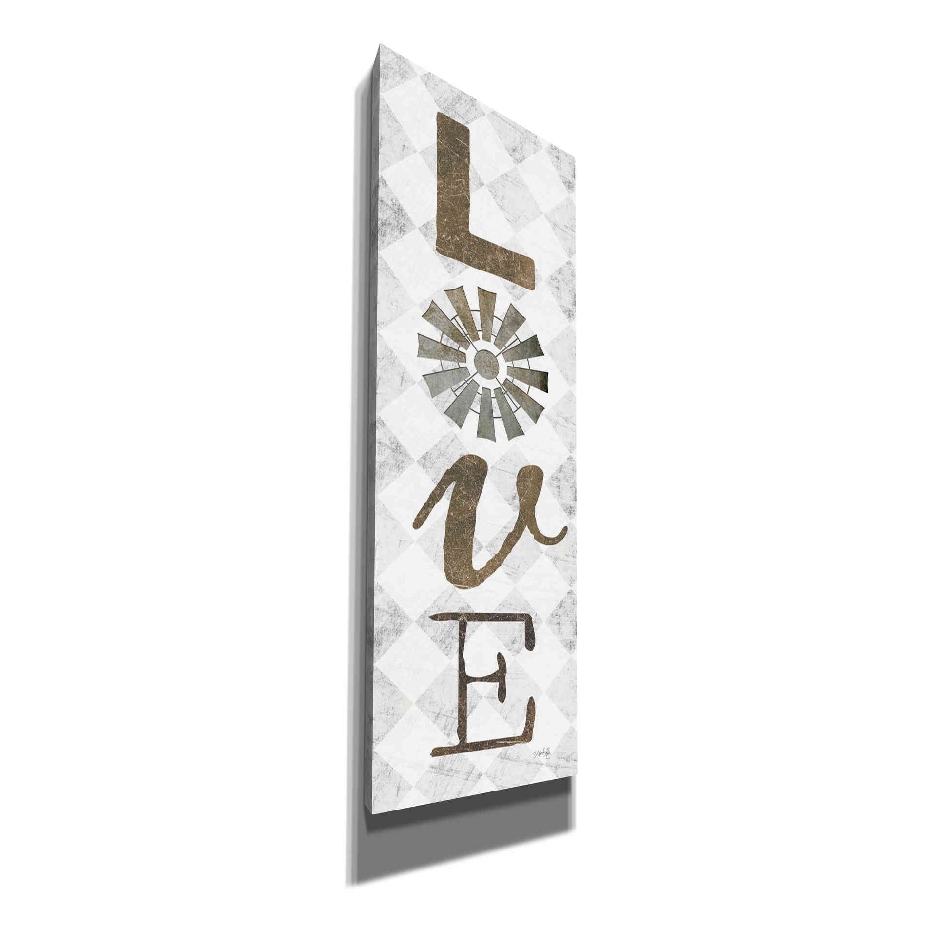 'Love with Windmill II' by Marla Rae, Canvas Wall Art