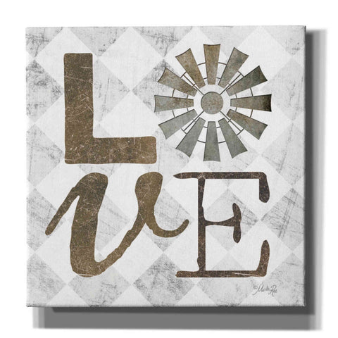Image of 'Love with Windmill III' by Marla Rae, Canvas Wall Art