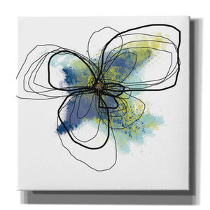 'Azure Petals II' by Jan Weiss, Canvas Wall Art