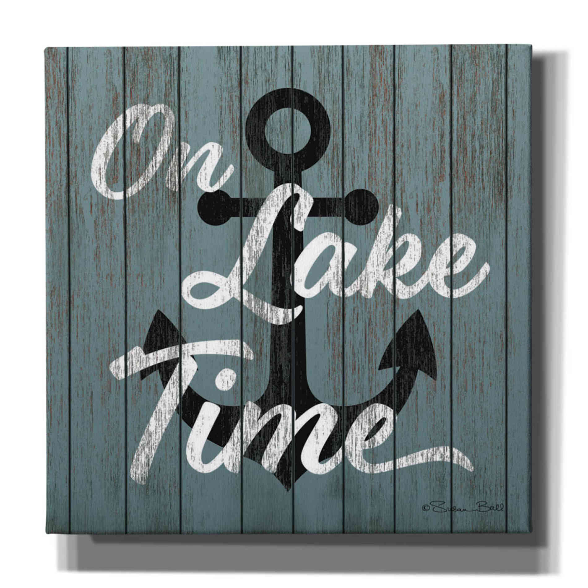 'On Lake Time' by Susan Ball, Canvas Wall Art