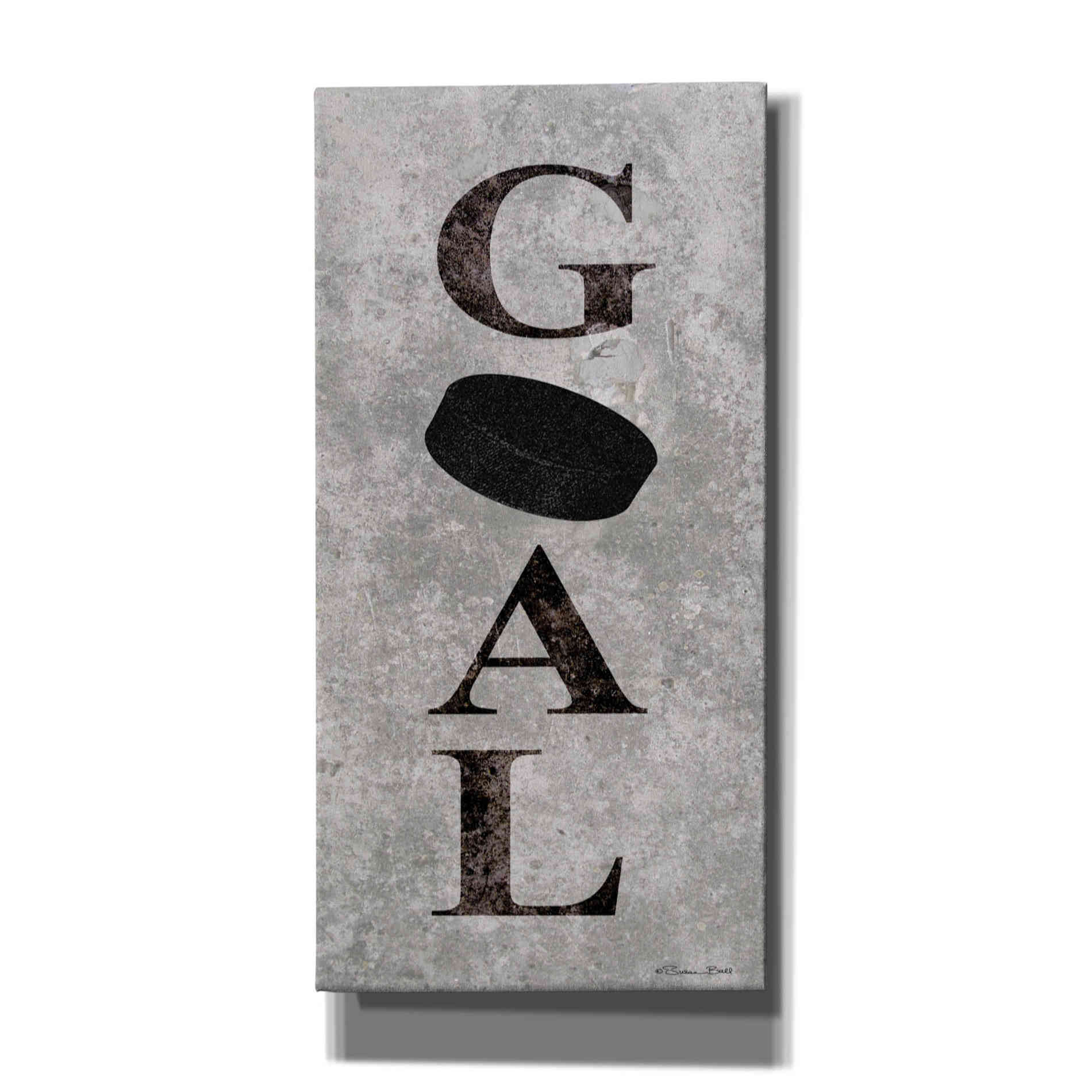 'Hockey Goal' by Susan Ball, Canvas Wall Art