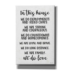 'In This House Military' by Susan Ball, Canvas Wall Art