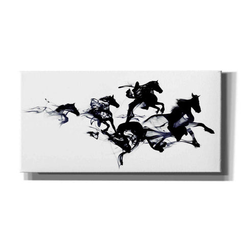 Image of 'Black Horses' by Robert Farkas, Canvas Wall Art