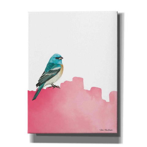 Image of 'Bird on Pink' by Seven Trees Design, Canvas Wall Art