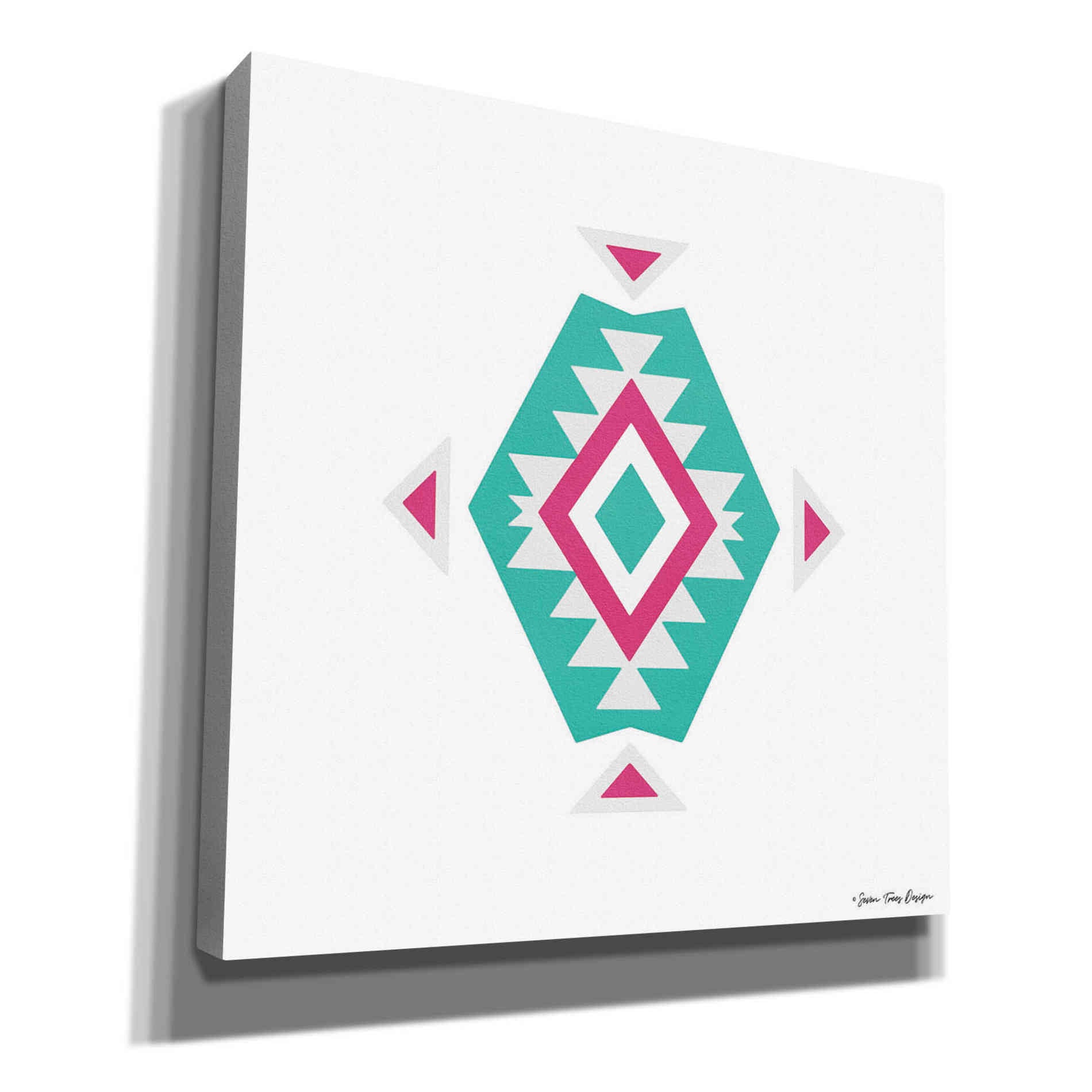 'Watercolor Aztec Art II' by Seven Trees Design, Canvas Wall Art