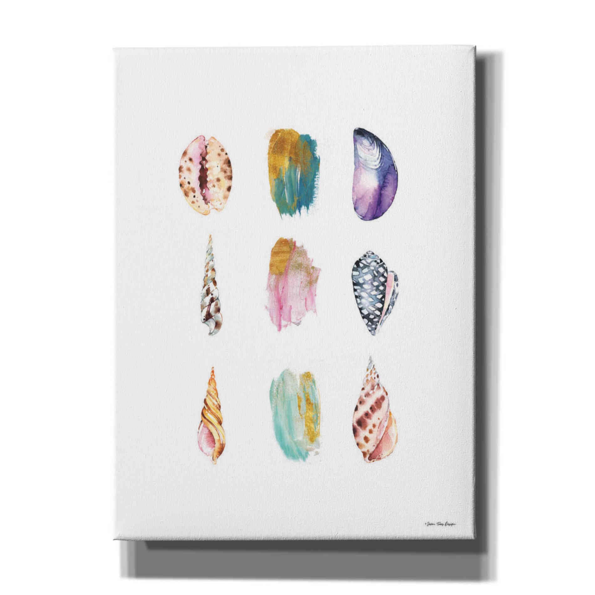 'Sea and Brush Strokes I' by Seven Trees Design, Canvas Wall Art