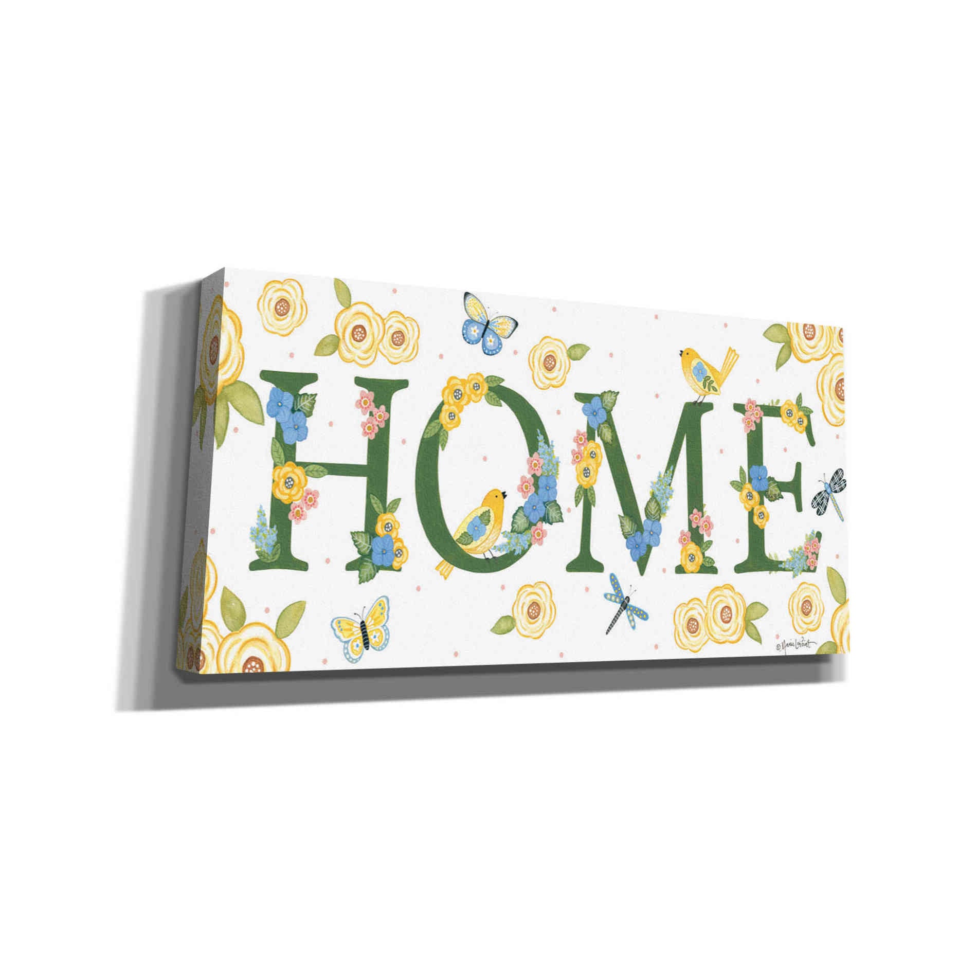 'Bloom & Grow Home' by Annie LaPoint, Canvas Wall Art