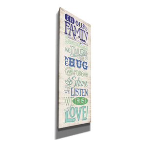 'In Our Family' by Deb Strain, Canvas Wall Art