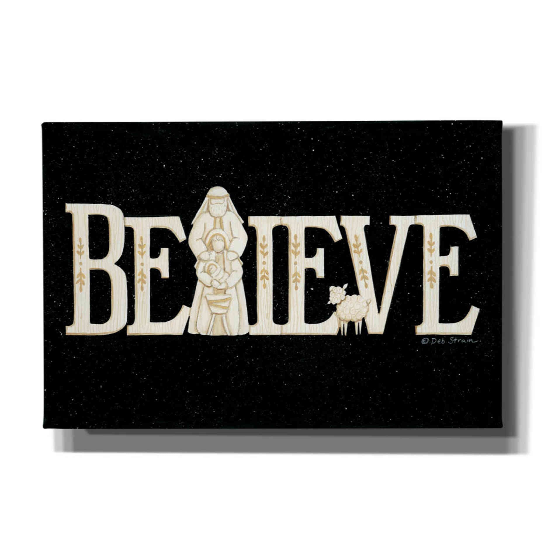 'Believe' by Deb Strain, Canvas Wall Art