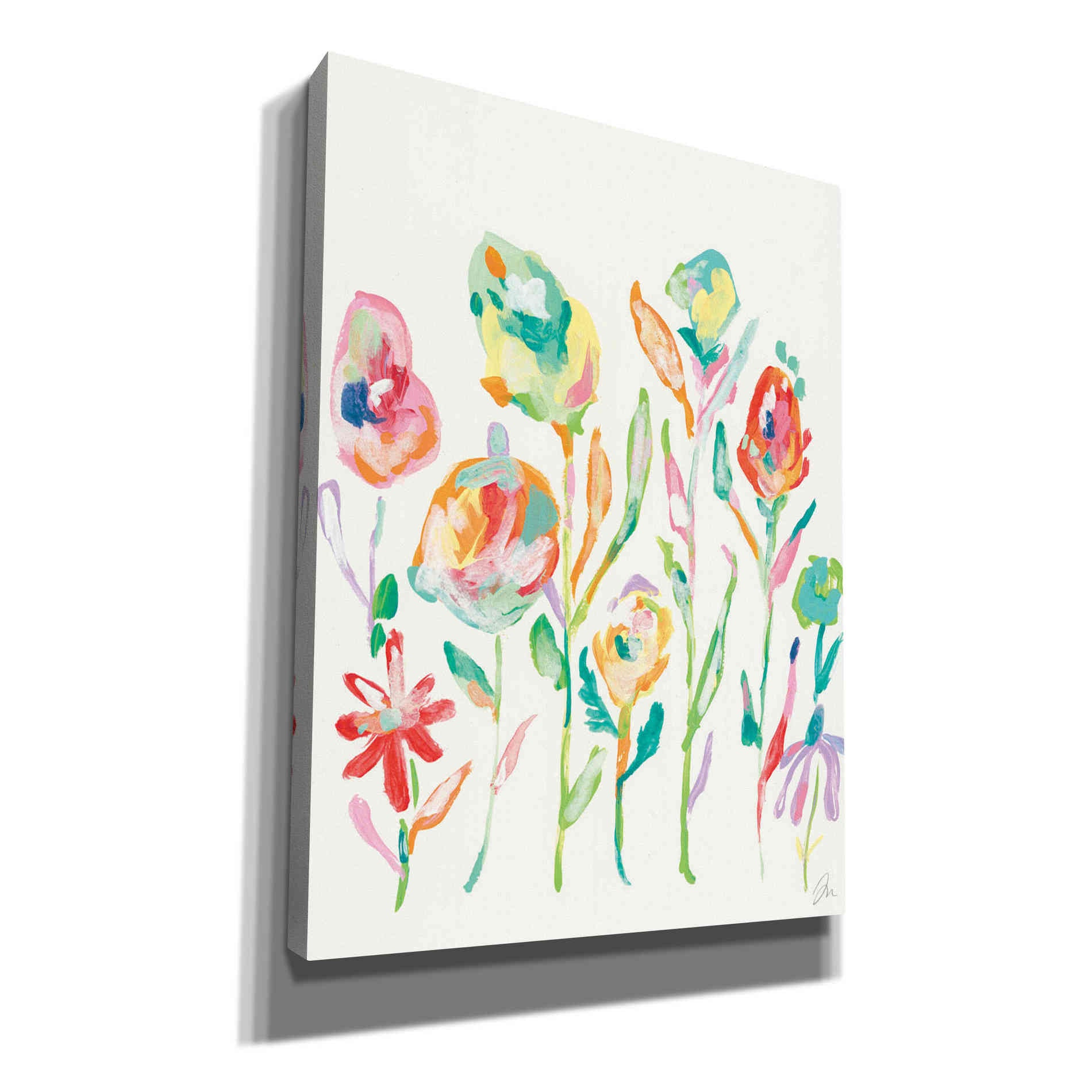 'Mod Flowers I' by Jessica Mingo, Canvas Wall Art
