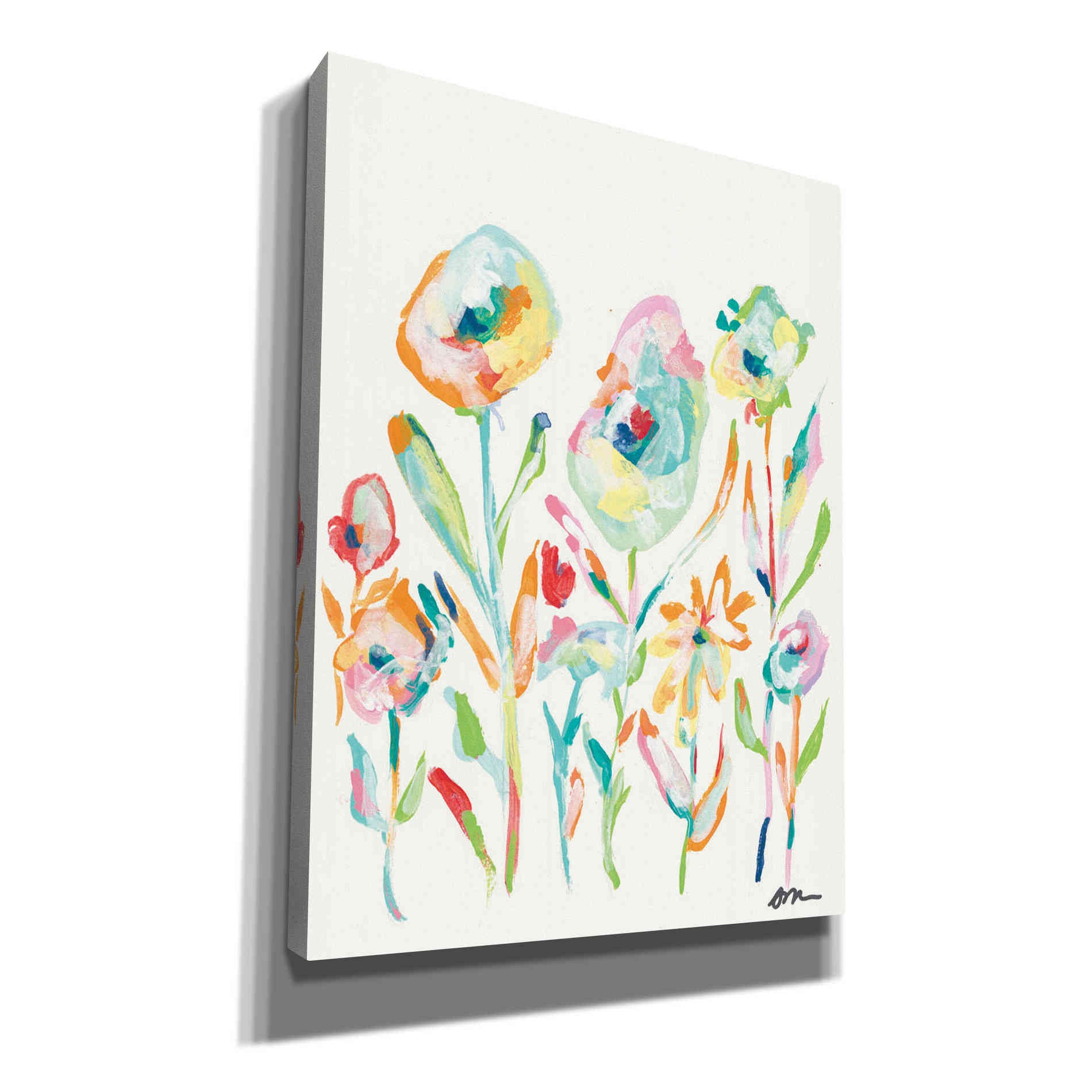 'Mod Flowers II' by Jessica Mingo, Canvas Wall Art