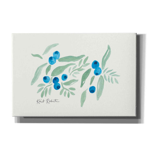Image of 'Bountiful Blueberries from Maine' by Kait Roberts, Canvas Wall Art