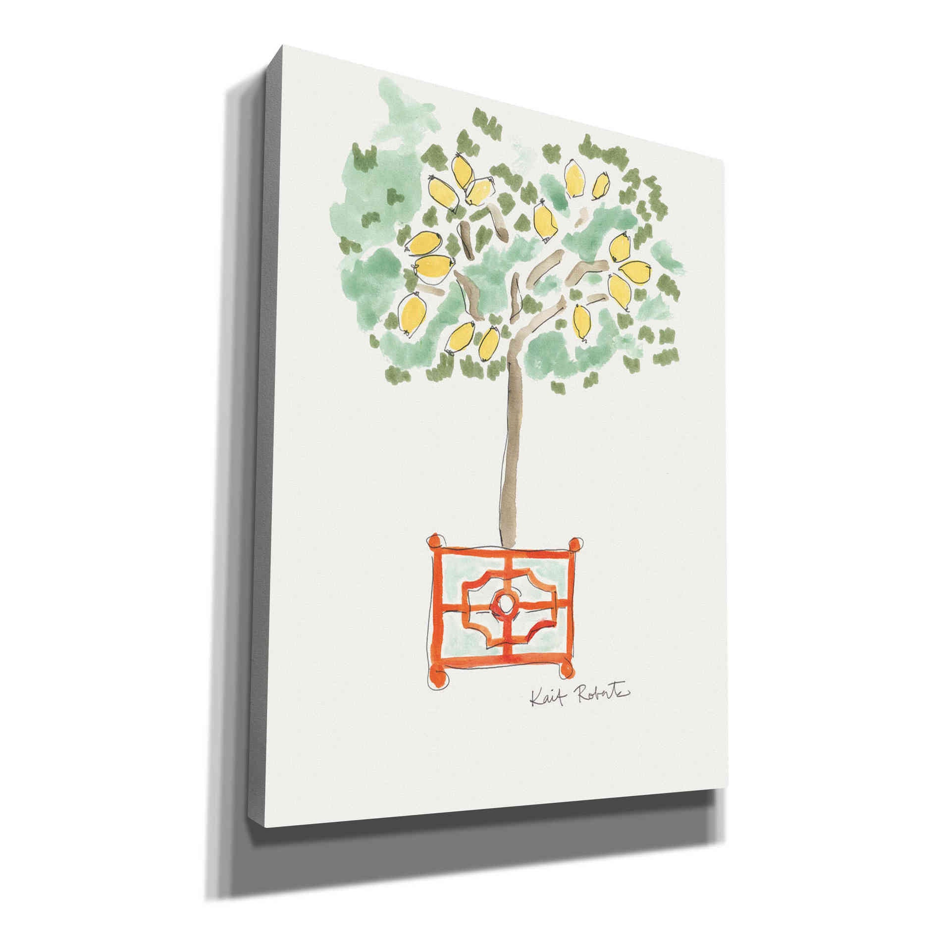 'Lemons of Plenty' by Kait Roberts, Canvas Wall Art