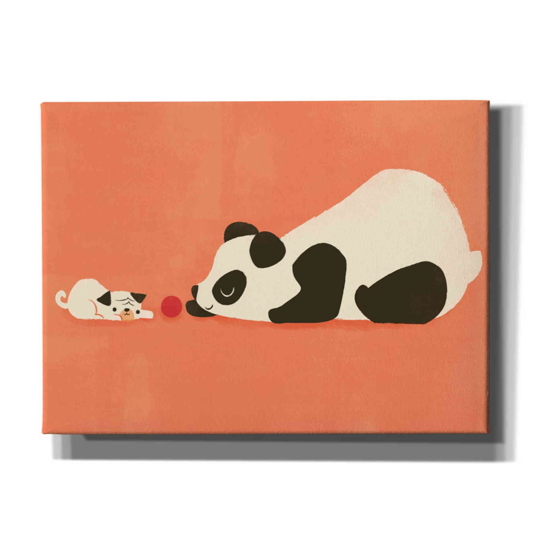 'The Pug and the Panda' by Jay Fleck, Canvas Wall Art